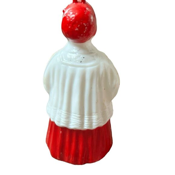 Vintage 1940s Celluloid Red White Christmas Choir Boy Figurine - Picture 5 of 6